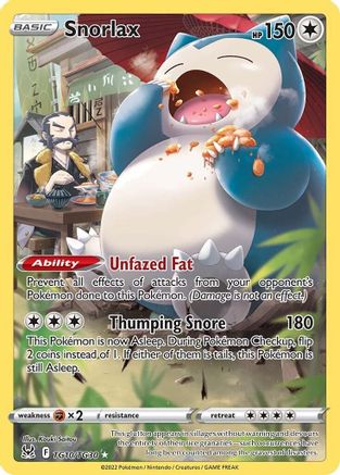 Snorlax TG10/30 - SWSH11 Lost Origin Trainer Gallery Holofoil