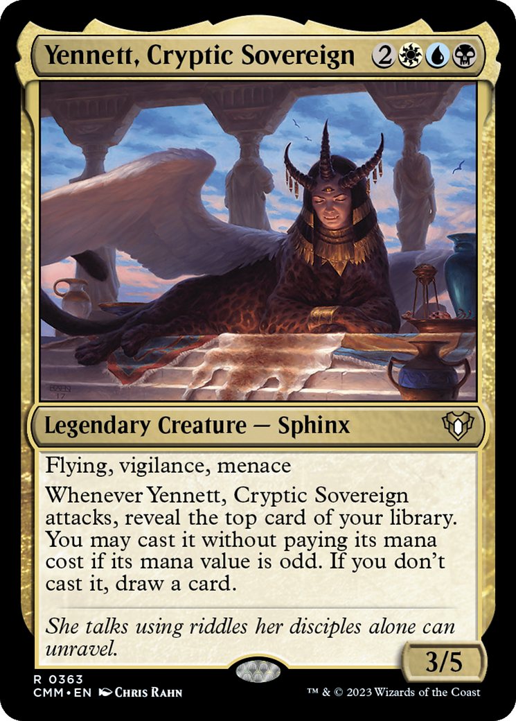 Yennett, Cryptic Sovereign (CMM-363) - Commander Masters Foil