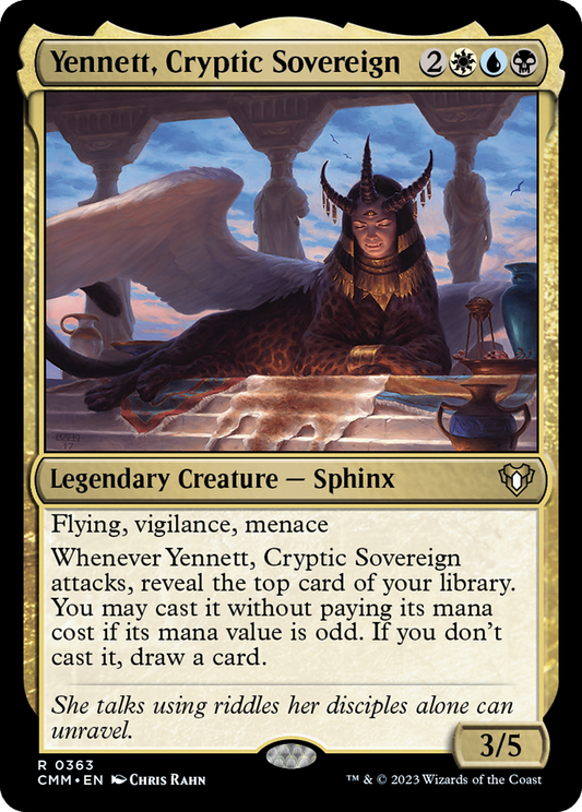 Yennett, Cryptic Sovereign (CMM-363) - Commander Masters Foil