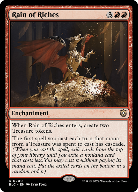 Rain of Riches (BLC-200) - Bloomburrow Commander