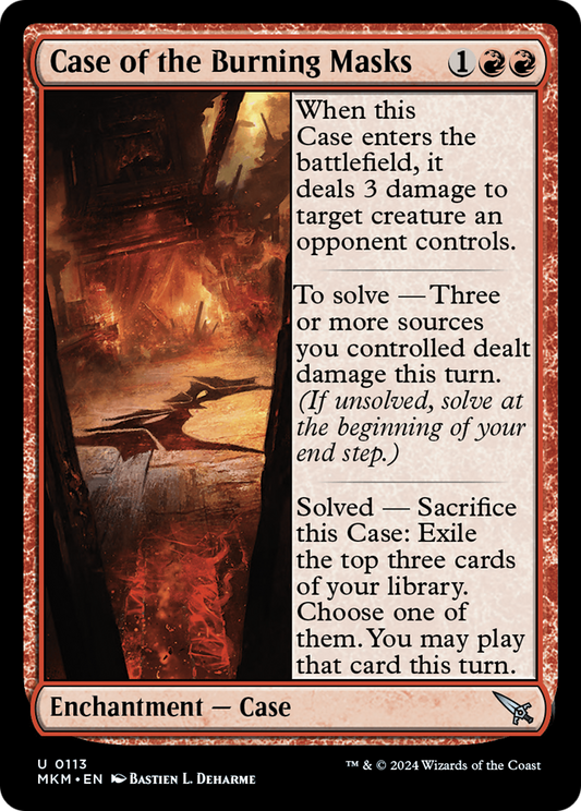 Case of the Burning Masks Foil