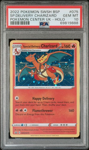 Special Delivery Charizard SWSH075 PSA 10