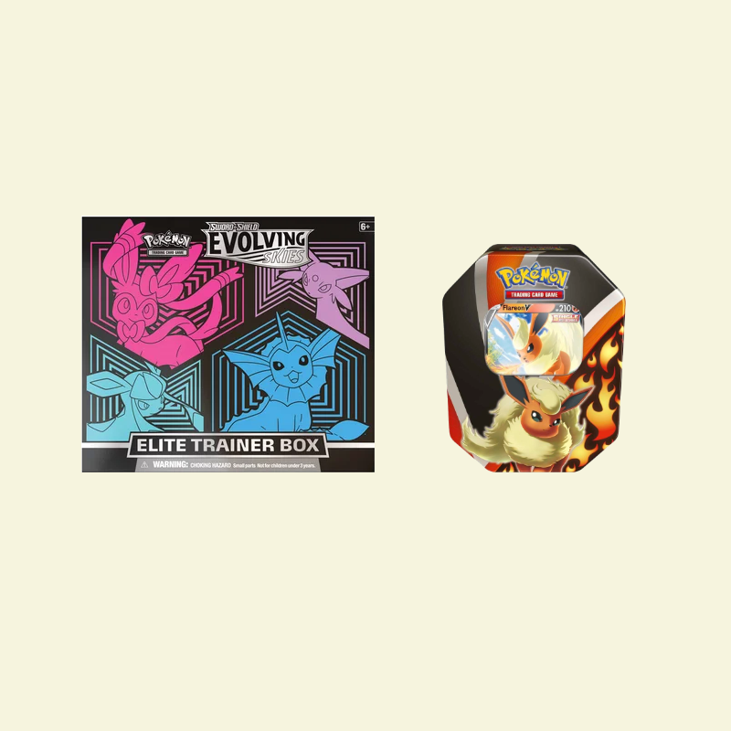 Pokemon - Evolving Skies Elite Trainer Box + Eeveelution Tin Bundle