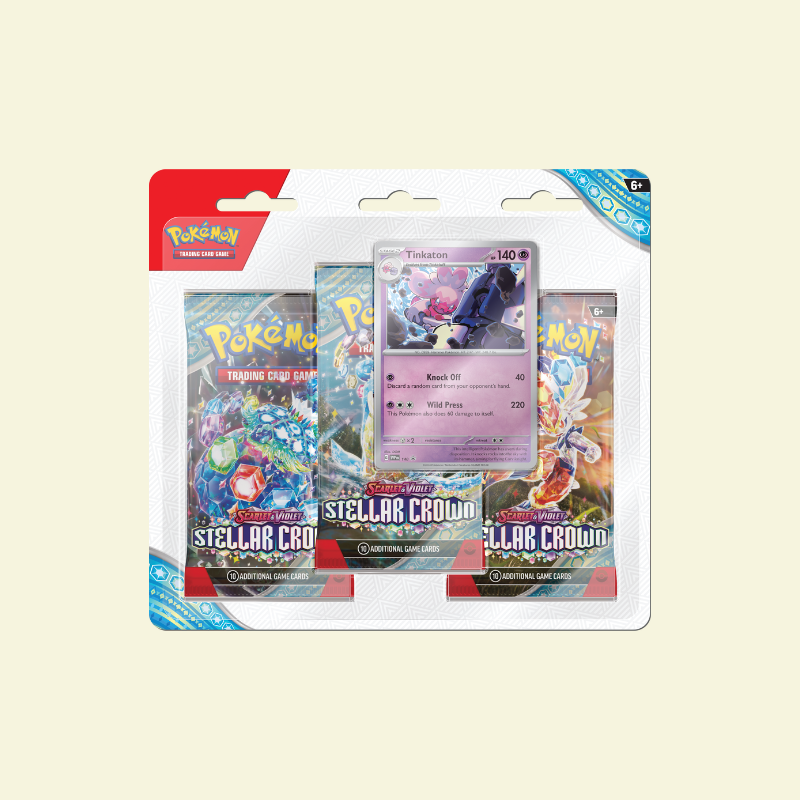 Pokemon - SV7 Stellar Crown 3 Pack Blister