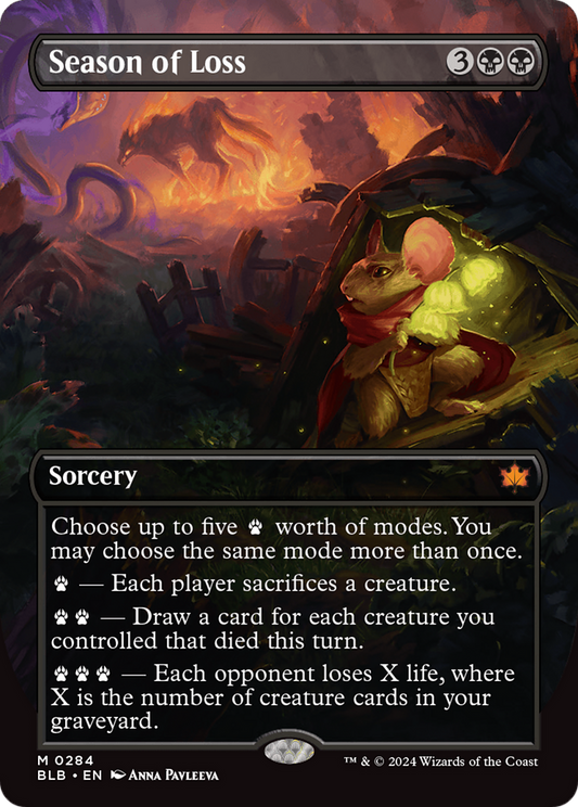 Season of Loss (BLB-284) - Bloomburrow (Borderless)