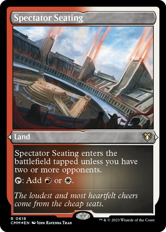 Spectator Seating (CMM-618) - Commander Masters Etched Foil
