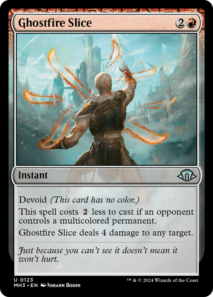 Ghostfire Slice (MH3-123) - Modern Horizons 3 Foil