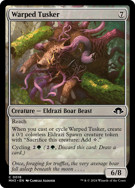 Warped Tusker (MH3-016) - Modern Horizons 3 Foil