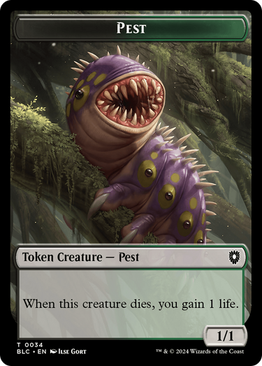 Pest (TBLC-034) - Bloomburrow Commander Tokens