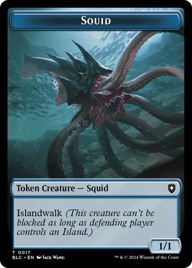 Squid (TBLC-017) - Bloomburrow Commander Tokens Foil