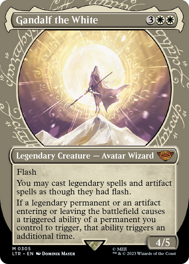 Gandalf the White (LTR-305) - The Lord of the Rings: Tales of Middle-earth: (Showcase) (Borderless)