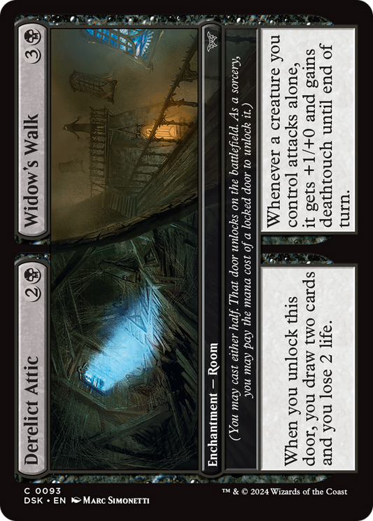 Derelict Attic // Widow's Walk (DSK-093) - Duskmourn: House of Horror