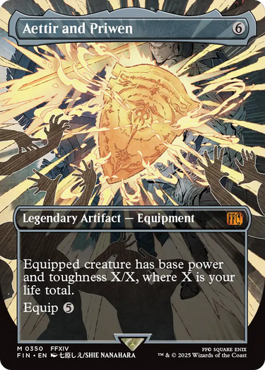 Aettir and Priwen (Borderless) (FIN-350) - FINAL FANTASY (Borderless) Foil