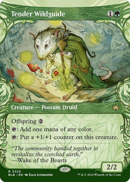 Tender Wildguide (BLB-325) - Bloomburrow: (Showcase) Foil