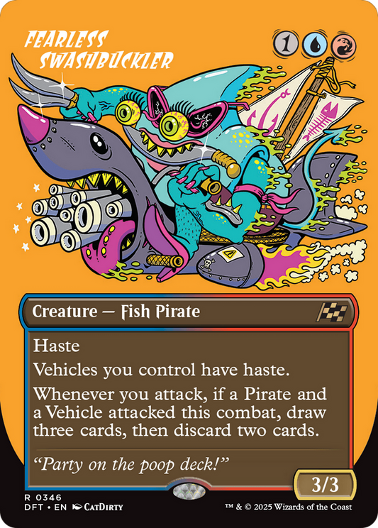 Fearless Swashbuckler (borderless) (DFT-346) - Aetherdrift