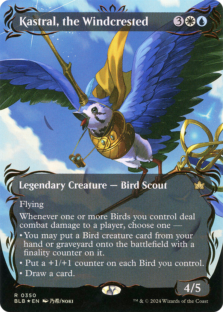 Kastral, the Windcrested (BLB-350) - Bloomburrow (Borderless) Foil
