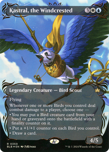 Kastral, the Windcrested (BLB-350) - Bloomburrow (Borderless) Foil