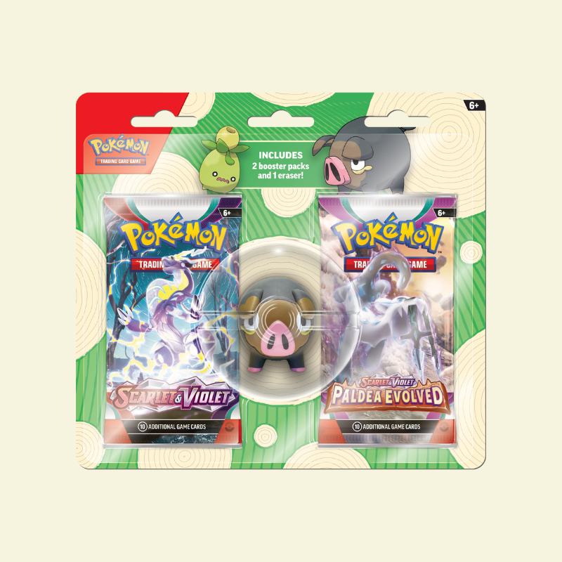 Pokemon - 2 Pack Eraser Derpy Cards Pokemon - 2 Pack Eraser Derpy Cards