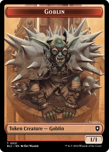 Goblin (TBLC-021) - Bloomburrow Commander Tokens Foil