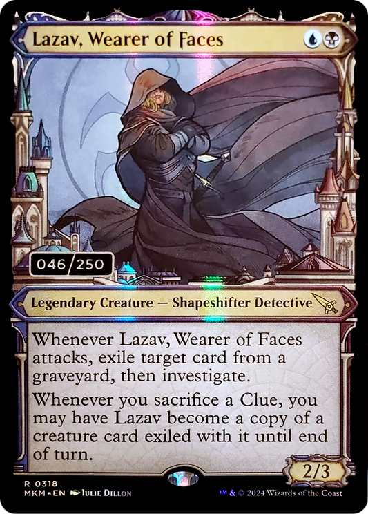 Lazav, Wearer of Faces (MKM-318Z) - Murders at Karlov Manor Foil