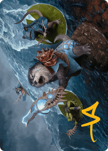 Valley Floodcaller // Valley Floodcaller (ABLB-013) - Bloomburrow Art Series (Borderless) Foil