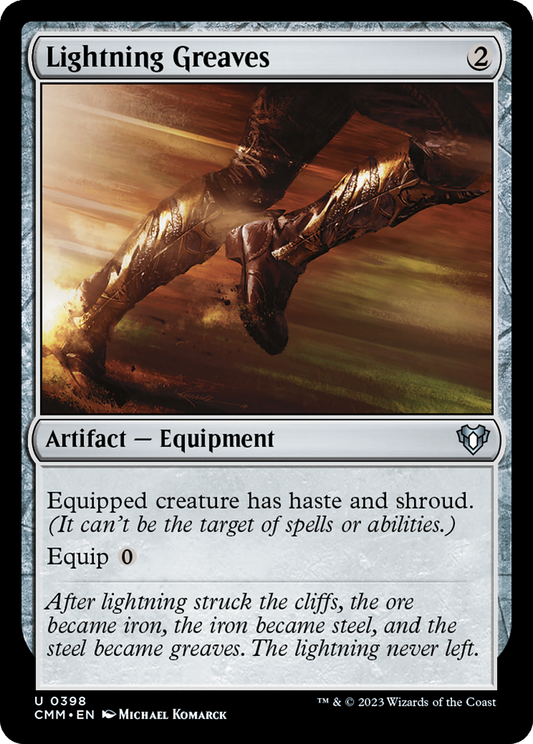 Lightning Greaves (CMM-398) - Commander Masters