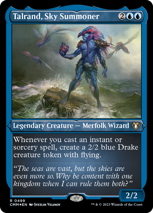 Talrand, Sky Summoner (CMM-499) - Commander Masters Etched Foil