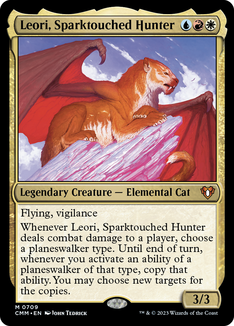 Leori, Sparktouched Hunter (CMM-709) - Commander Masters Foil