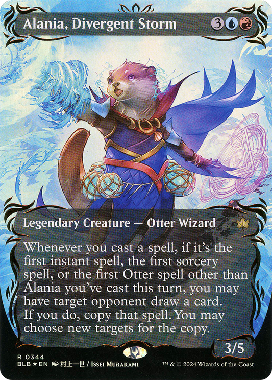 Alania, Divergent Storm (BLB-344) - Bloomburrow (Borderless) Foil