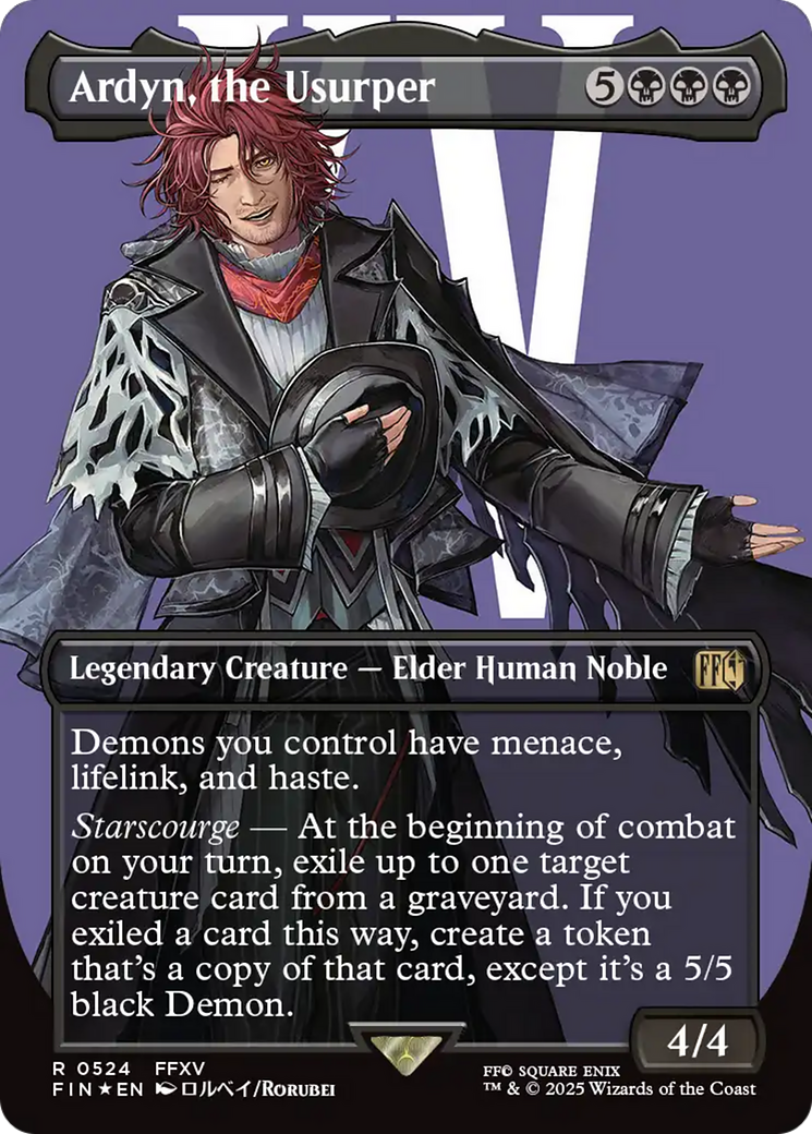 Ardyn, the Usurper (Borderless) (Surge Foil) (FIN-524) - FINAL FANTASY Foil