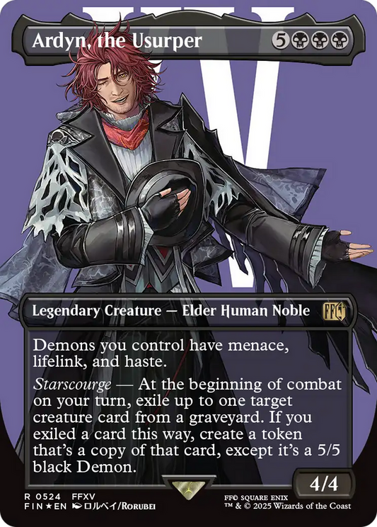 Ardyn, the Usurper (Borderless) (Surge Foil) (FIN-524) - FINAL FANTASY Foil
