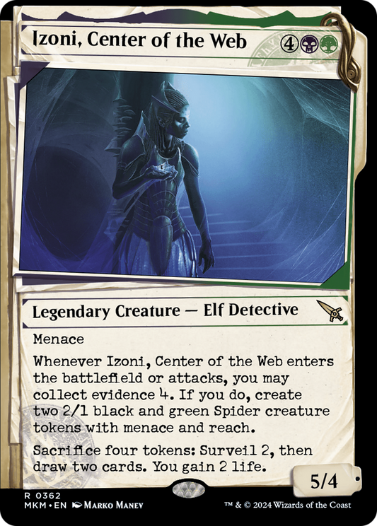 Izoni, Center of the Web (MKM-362) - Murders at Karlov Manor: (Showcase) Foil