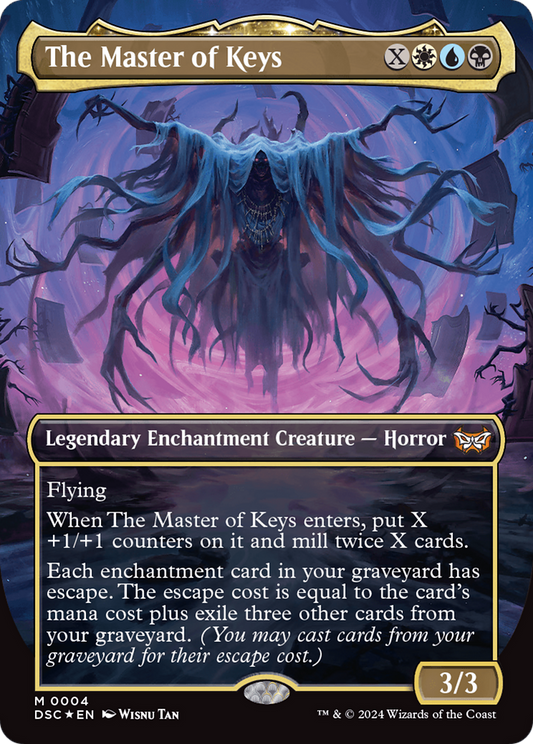 The Master of Keys (DSC-004) - Duskmourn: House of Horror Commander (Borderless)