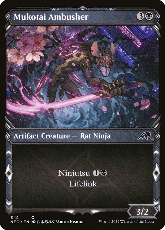 Mukotai Ambusher (NEO-342) - Kamigawa: Neon Dynasty: (Showcase)