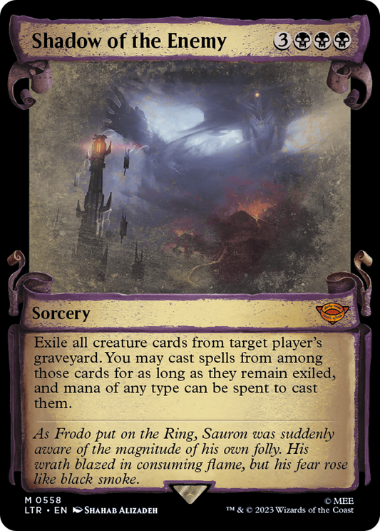 Shadow of the Enemy Foil Showcase Scrolls