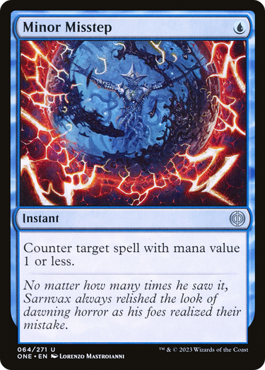 Minor Misstep (ONE-064) - Phyrexia: All Will Be One Foil