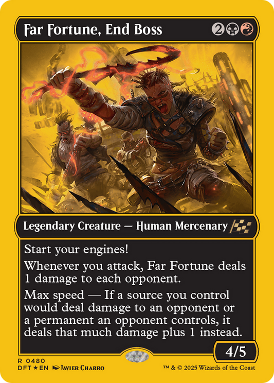Far fortune, End Boss (First-Place Foil) (DFT-480) - Aetherdrift Foil