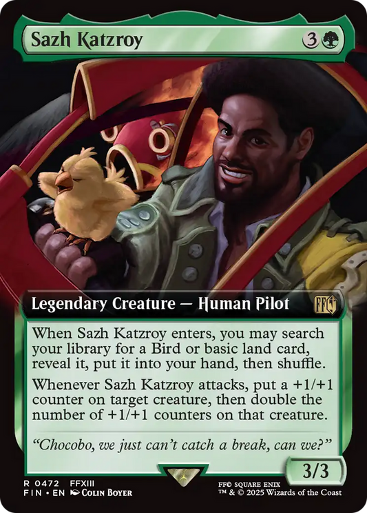 Sazh Katzroy (Extended Art) (FIN-472) - FINAL FANTASY Foil