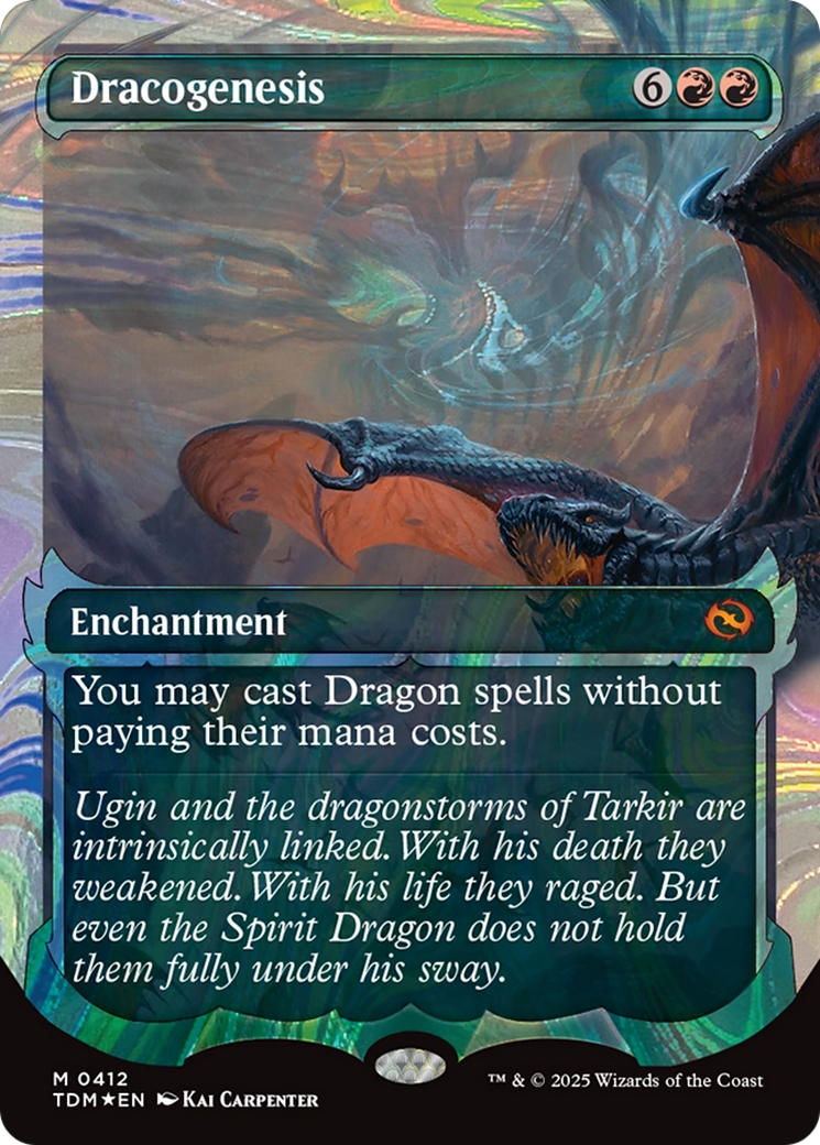 Dracogenesis (0412) (Showcase) (Halo Foil) (TDM-412) - Tarkir: Dragonstorm Foil