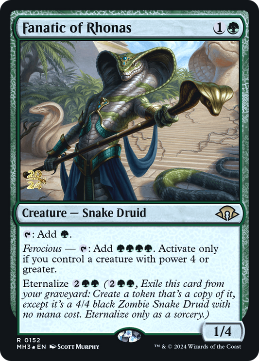 Fanatic of Rhonas (PMH3-152S) - Modern Horizons 3 Promos Foil