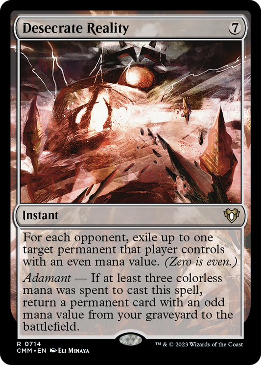 Desecrate Reality (CMM-714) - Commander Masters
