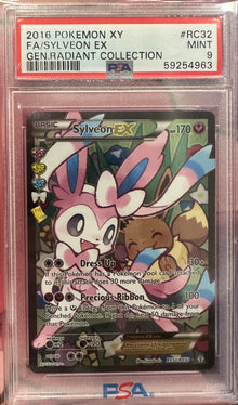 Sylveon EX Generations Radiant Collection Full Art #RC32 PSA 9