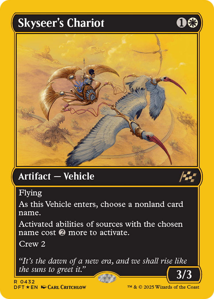 Skyseer's Chariot (First-Place Foil) (DFT-432) - Aetherdrift Foil