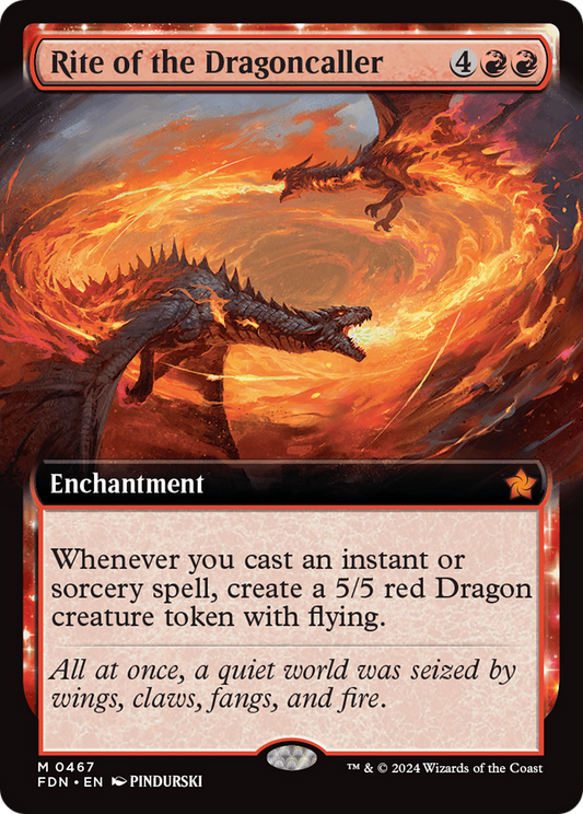 Rite of the Dragoncaller (FDN-467) - Foundations: (Extended Art) Foil