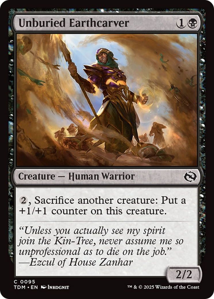 Unburied Earthcarver (TDM-095) - Tarkir: Dragonstorm Foil