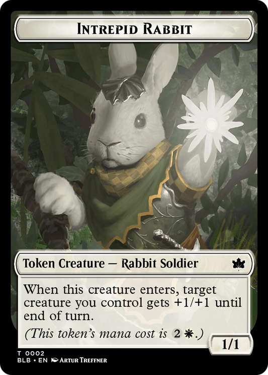 Interpid Rabbit (TBLB-002) - Bloomburrow Tokens