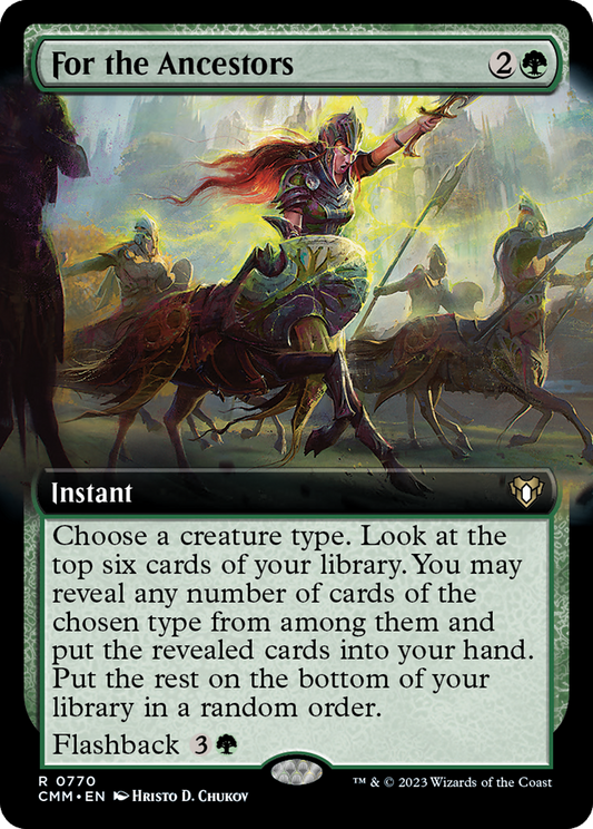 For the Ancestors (CMM-770) - Commander Masters: (Extended Art) Foil