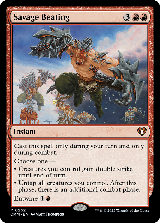 Savage Beating (CMM-252) - Commander Masters Foil
