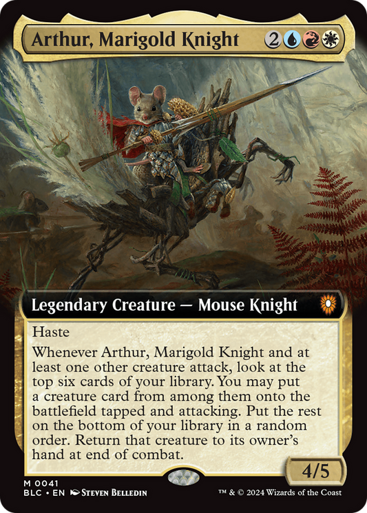 Arthur, Marigold Knight (BLC-041) - Bloomburrow Commander Foil