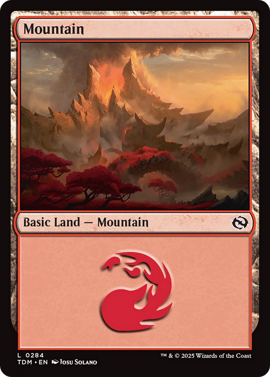 Mountain (0284) (TDM-284) - Tarkir: Dragonstorm Foil